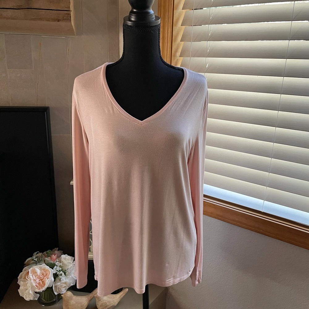 Calvin Klein blush long sleeve t shirt